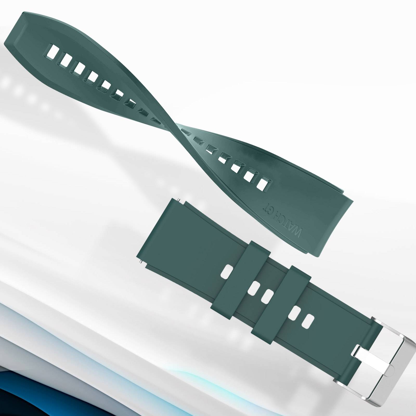 Bracelet pour Huawei Watch GT Runner Silicone Renforcé Boucle-2