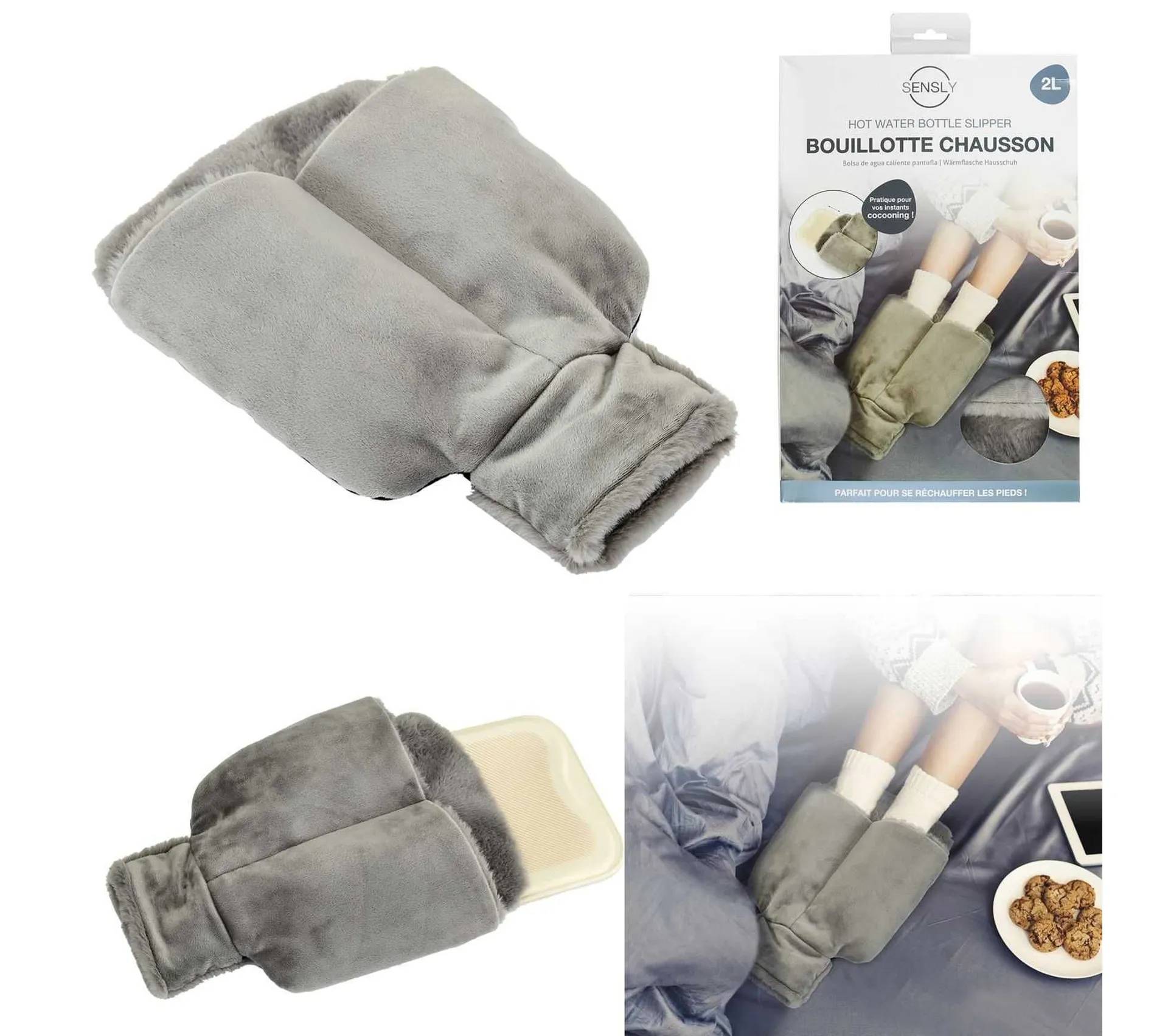 Bouillotte Chausson Chauffe Pieds 2 Litre-4