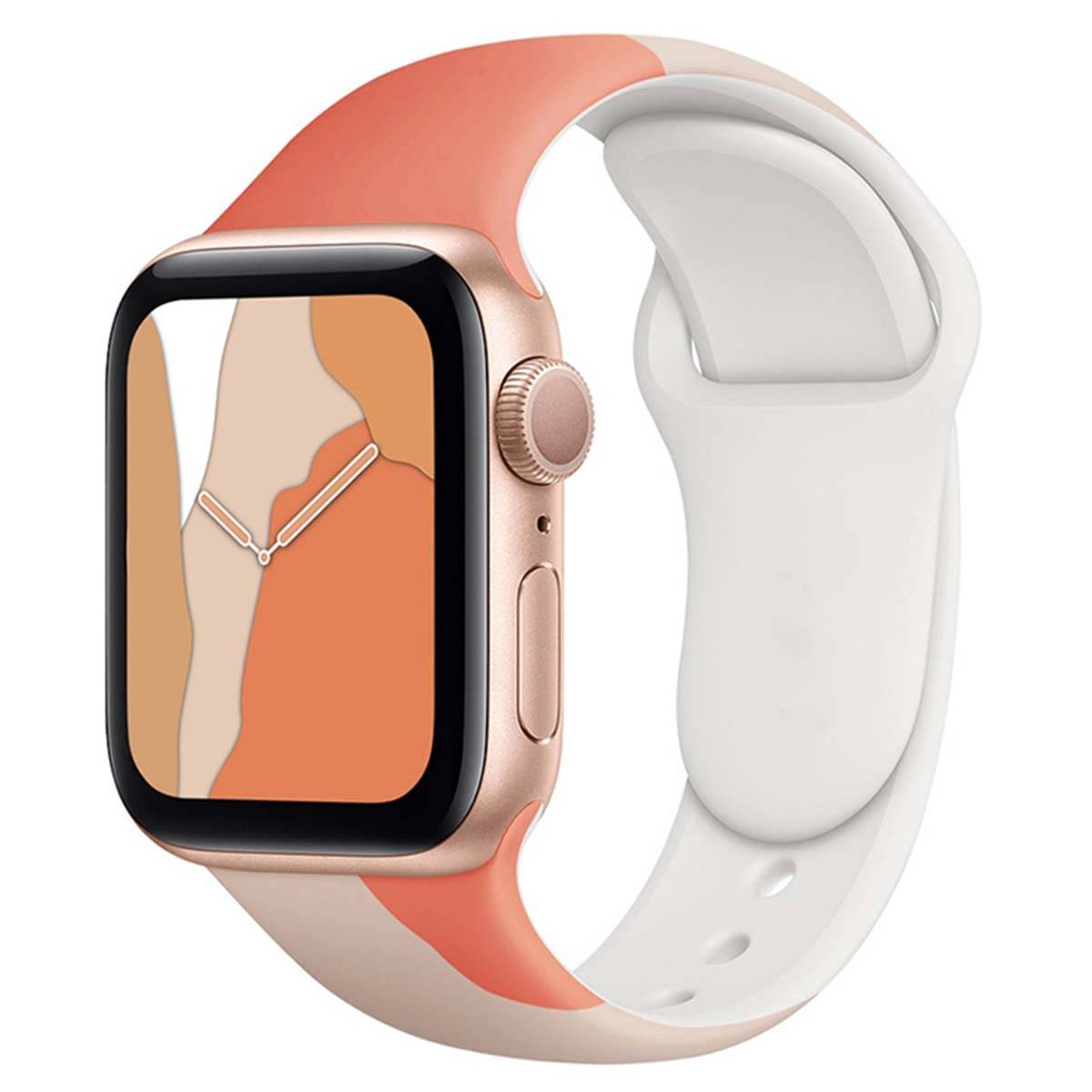 Bracelet pour Apple Watch 38/40/41mm en TPU Patchwork-0
