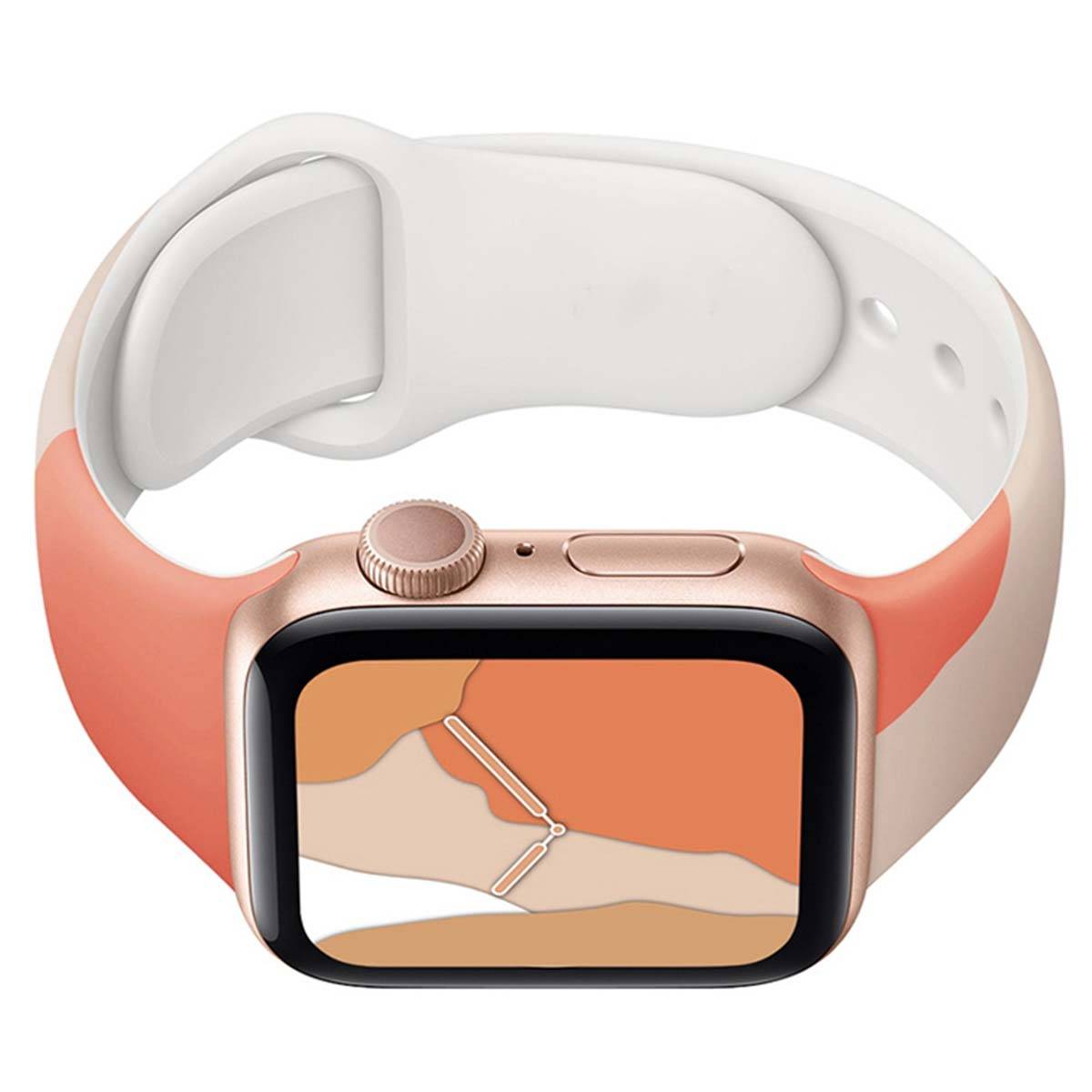 Bracelet pour Apple Watch 38/40/41mm en TPU Patchwork-1