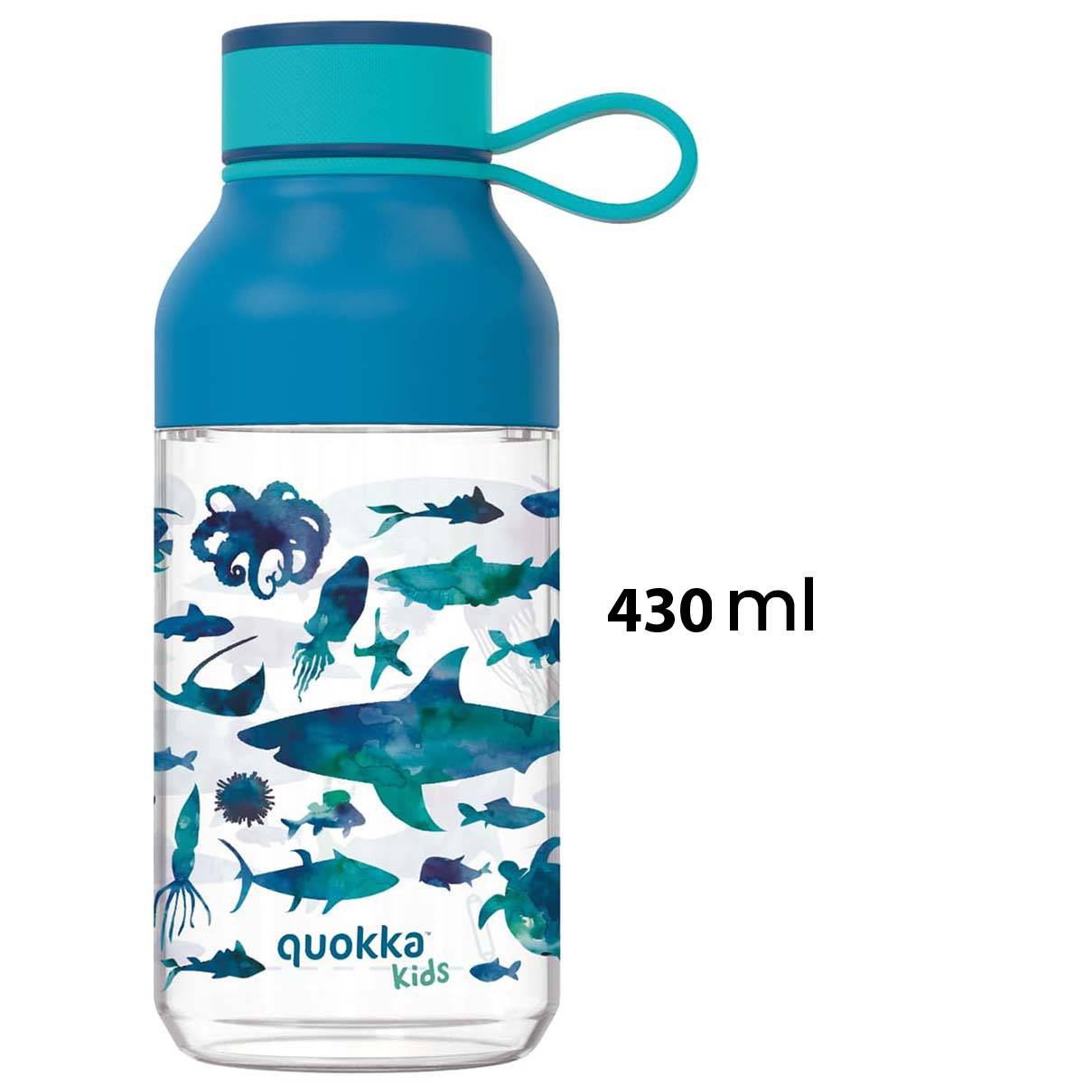 Gourde pour Enfant 430ml Modèle Ice Kids Motif Animaux Marins avec Sangle-4