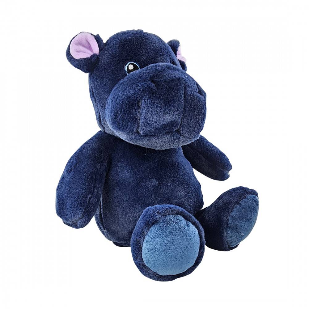 Bouillotte peluche dehoussable 25cm + sachet lavande - Hippopotame-0