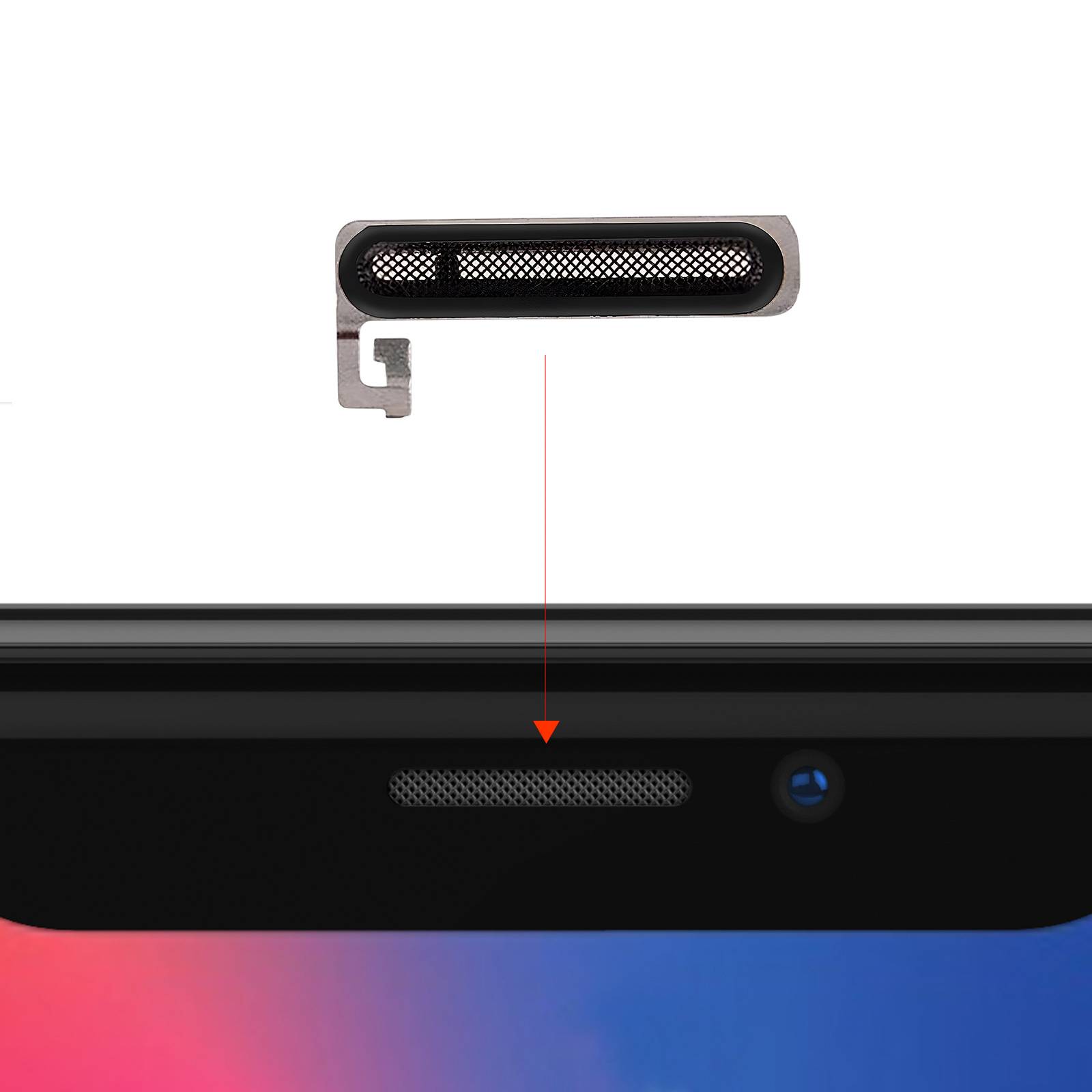 Grille Haut parleur interne pour iPhone XR-2