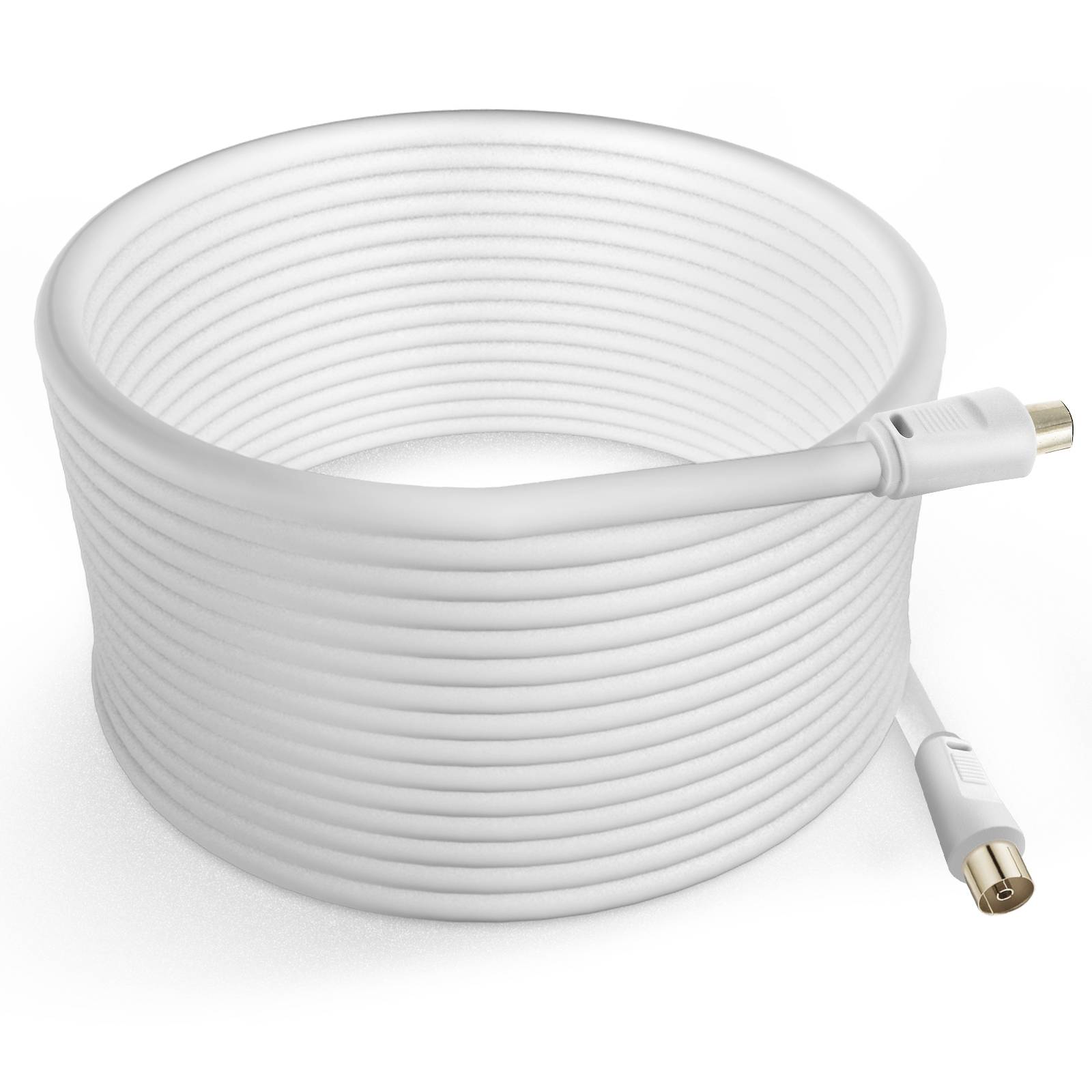 Câble Antenne TV Mâle Femelle Coxial 9.5mm PVC 10m-0