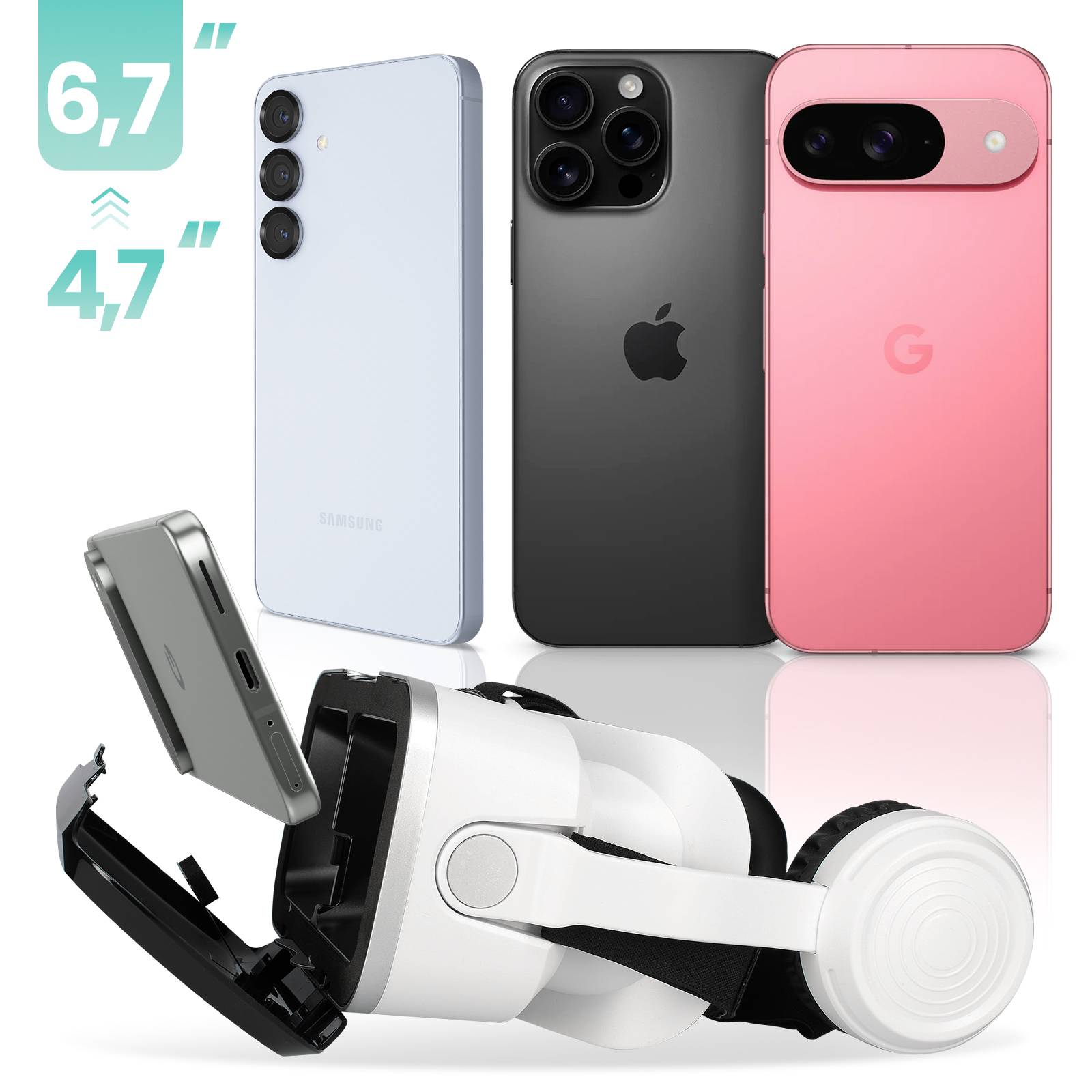 Casque VR Smartphone Réalité Virtuelle 3D avec Audio Bluetooth Shinecon G04BS-2