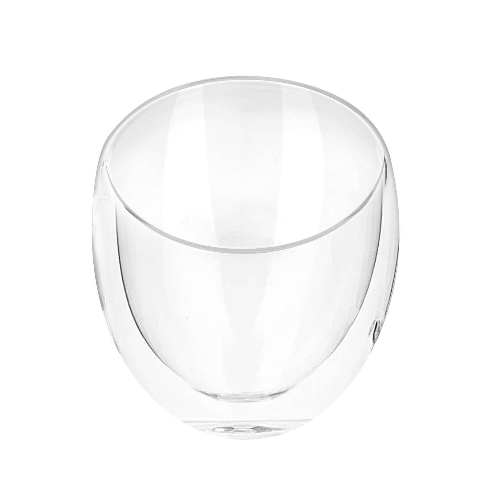 Lot 2 Verres 250ml pour Boissons Double Paroi en Verre Borosilicate-2