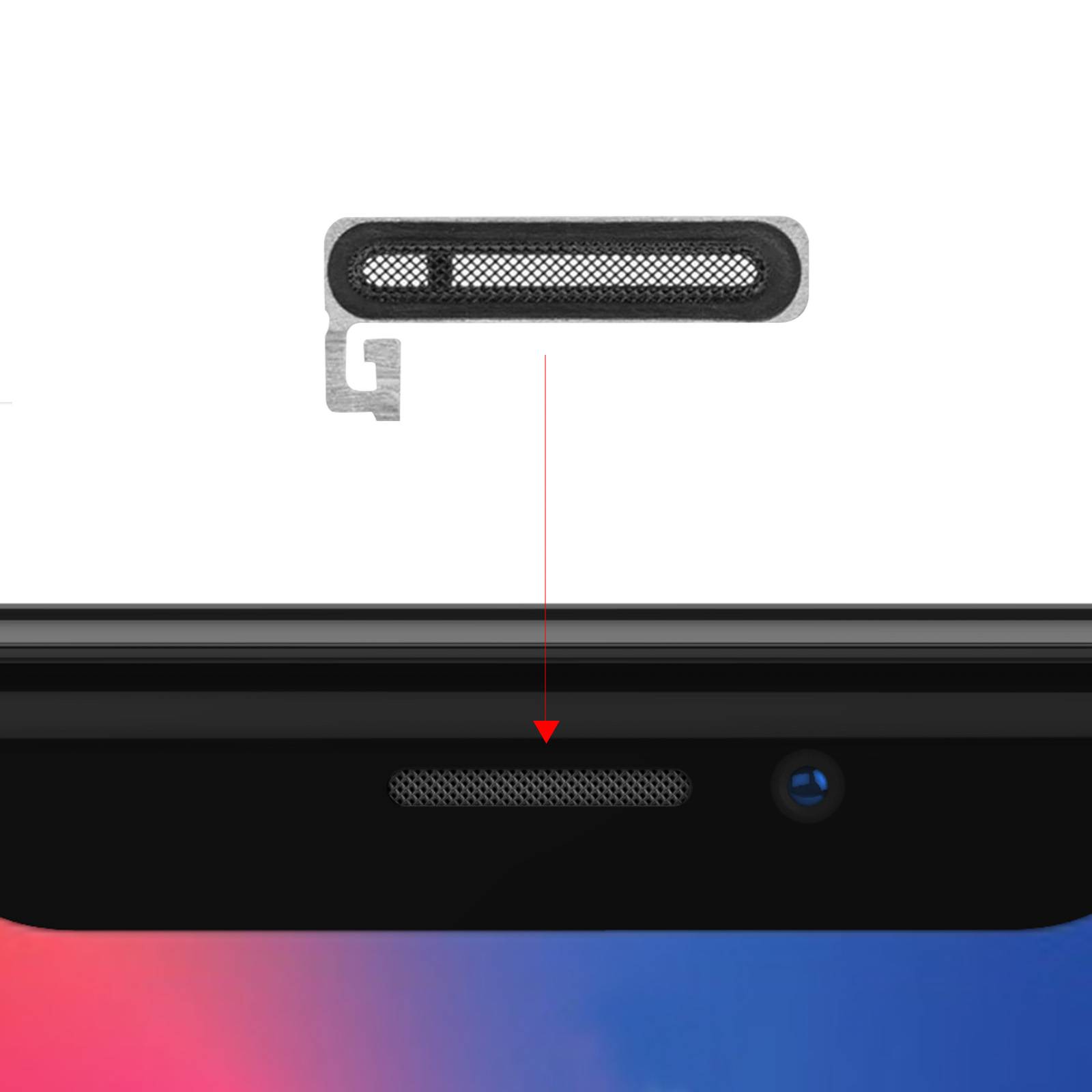 Grille Haut parleur interne pour iPhone X-2