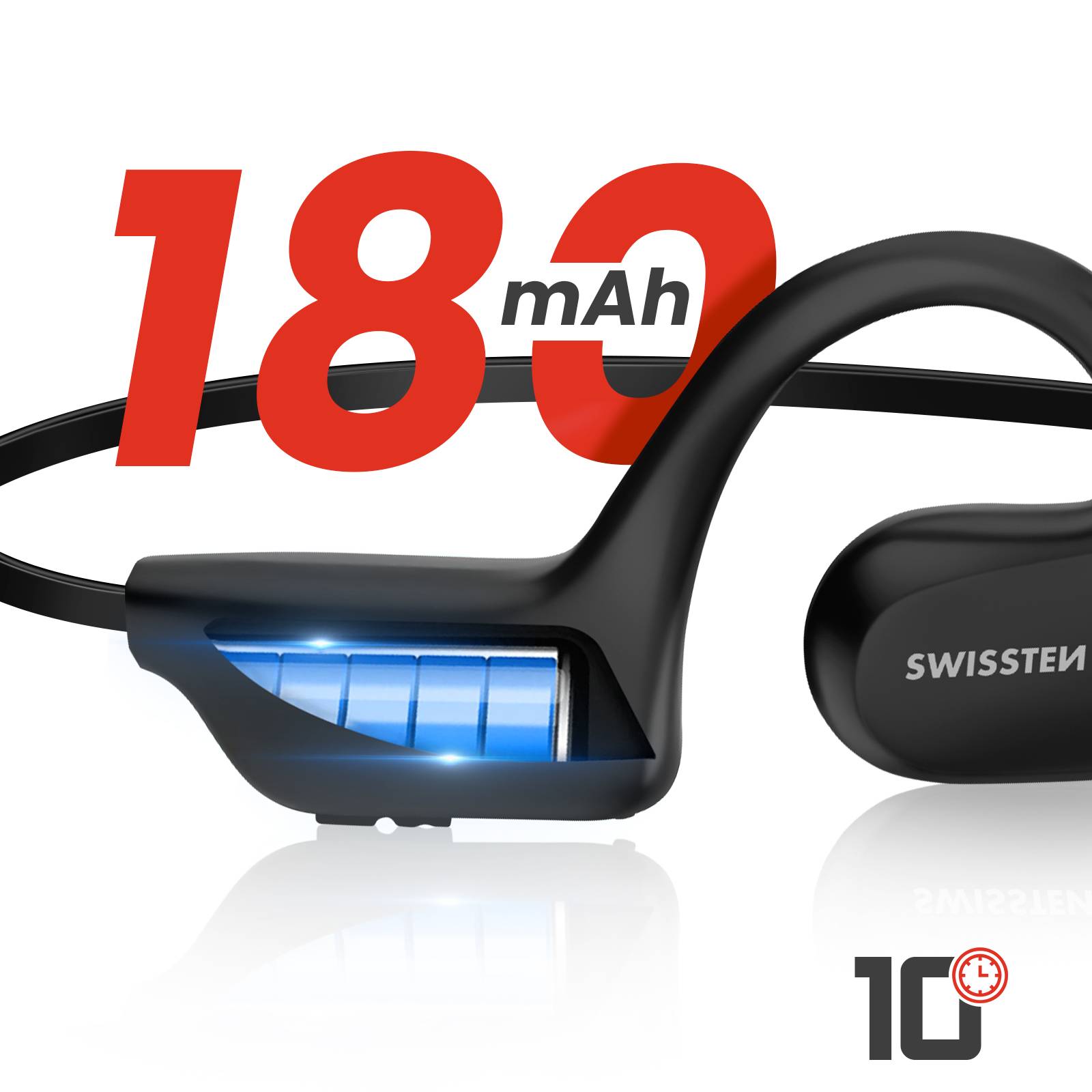 Casque sport conduction osseuse Bluetooth Sport Autonomie 10 heures-4