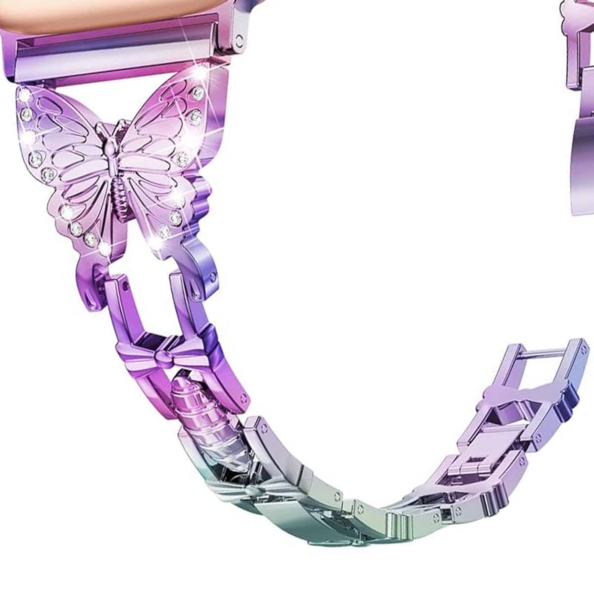 Bracelet pour Apple Watch 38/40/41mm en acier inoxydable Butterfly-1