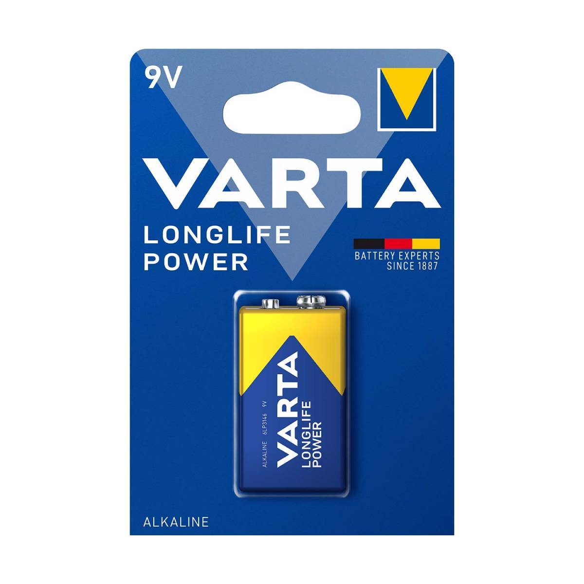 Piles de Rechange Alkaline 6LR61 9V High Energy-1