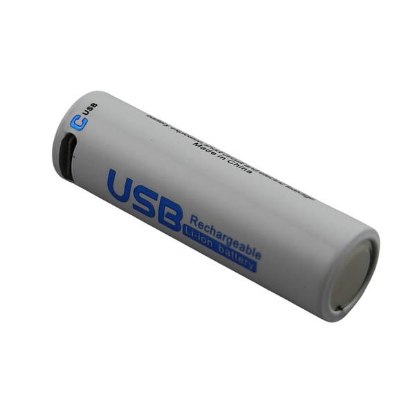 Pile 1.5V 1700mAh Compatible 14500 AA avec Port USB-C Rechargeable