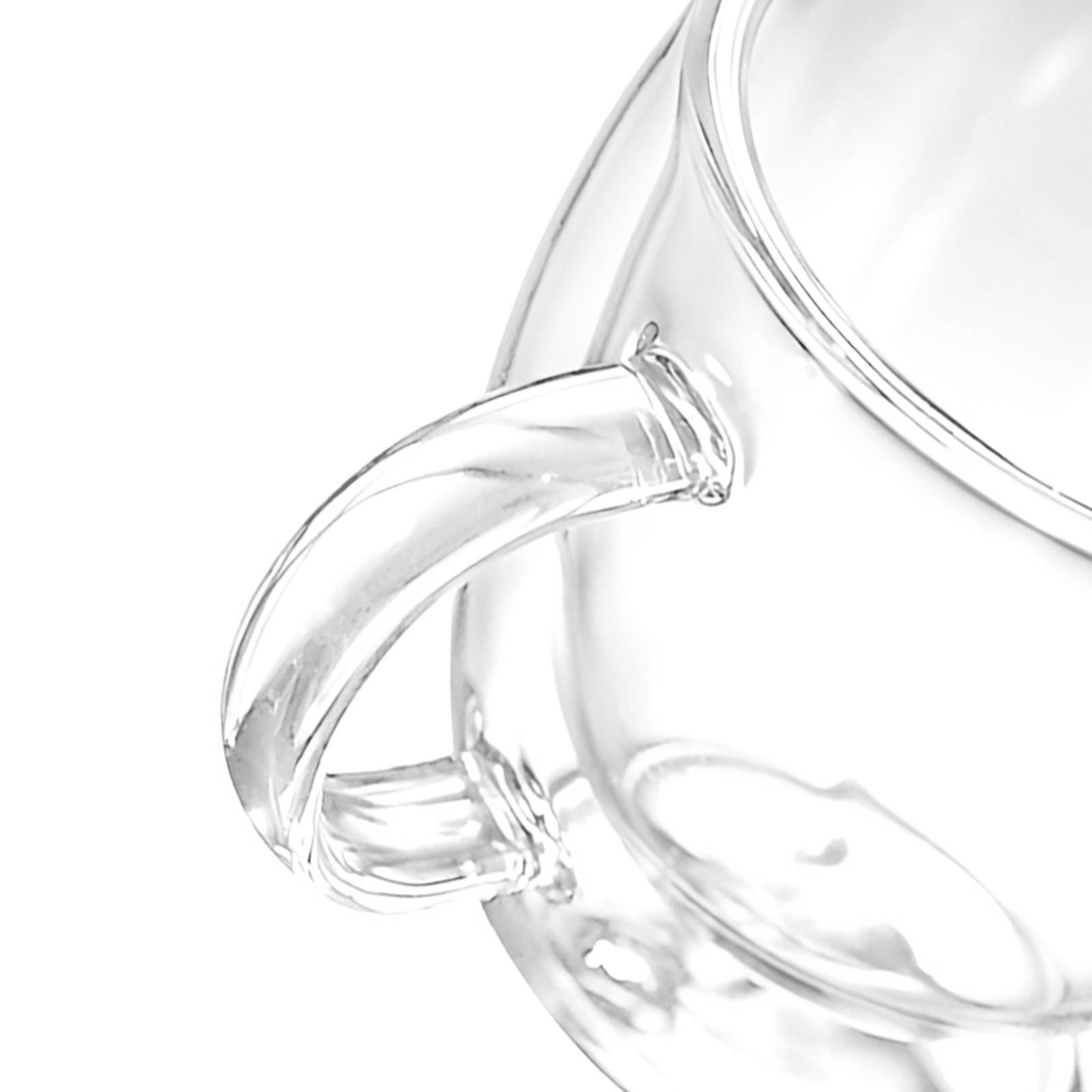 Lot 2 Verres avec Poignée Double Paroi 250ml en Verre Borosilicate-3