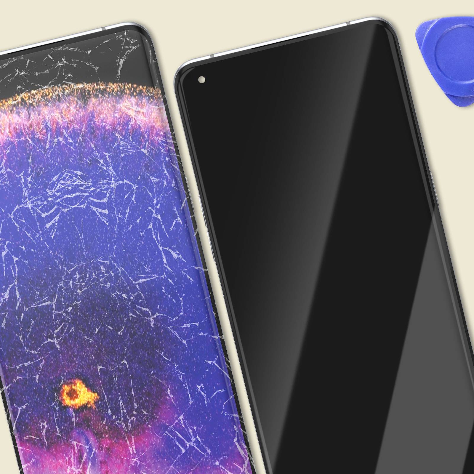 Écran pour Oppo Find X5 Pro LCD + Vitre Tactile + Châssis Original-3