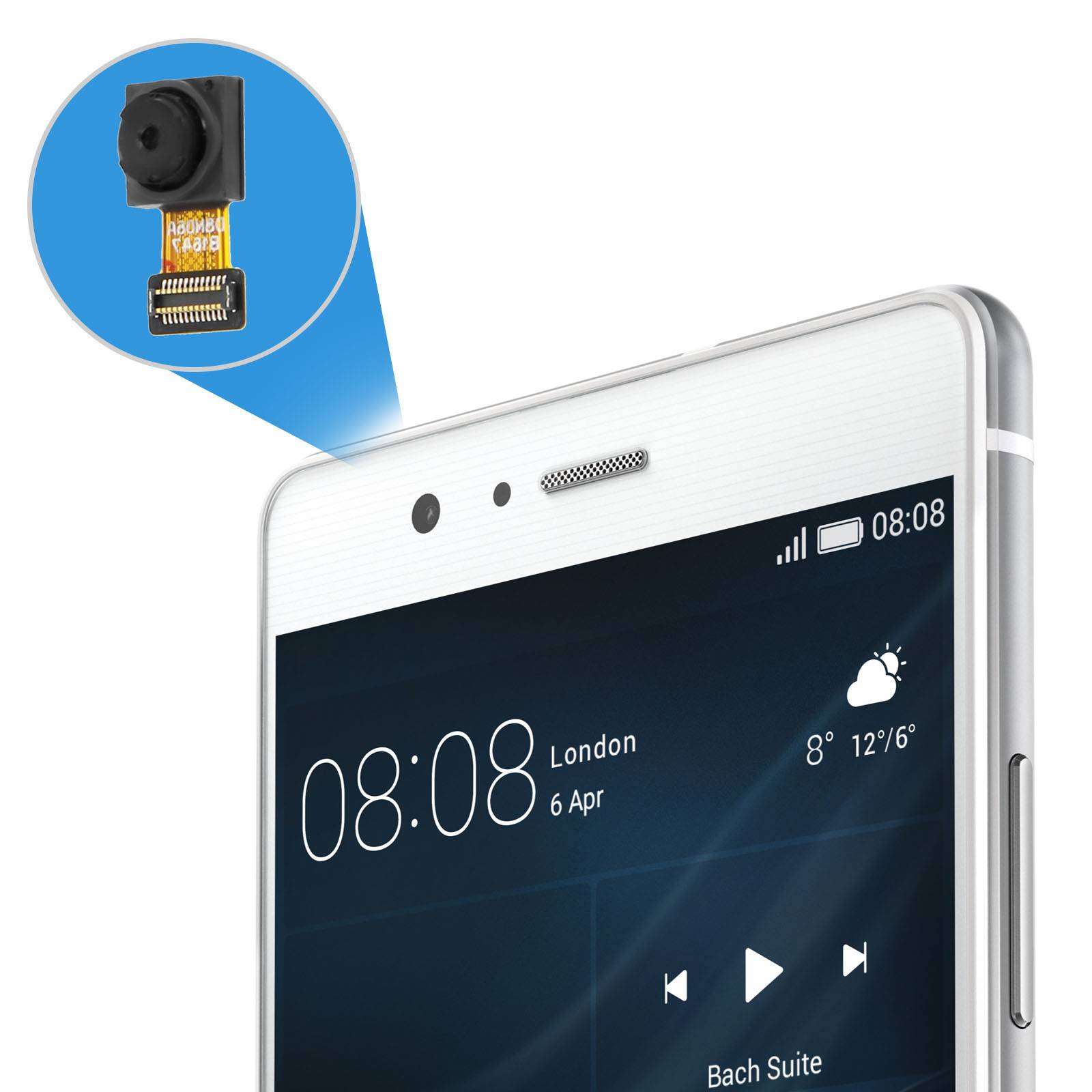 Caméra Avant pour Huawei P9 Lite Objectif Frontal + Nappe Connexion-1