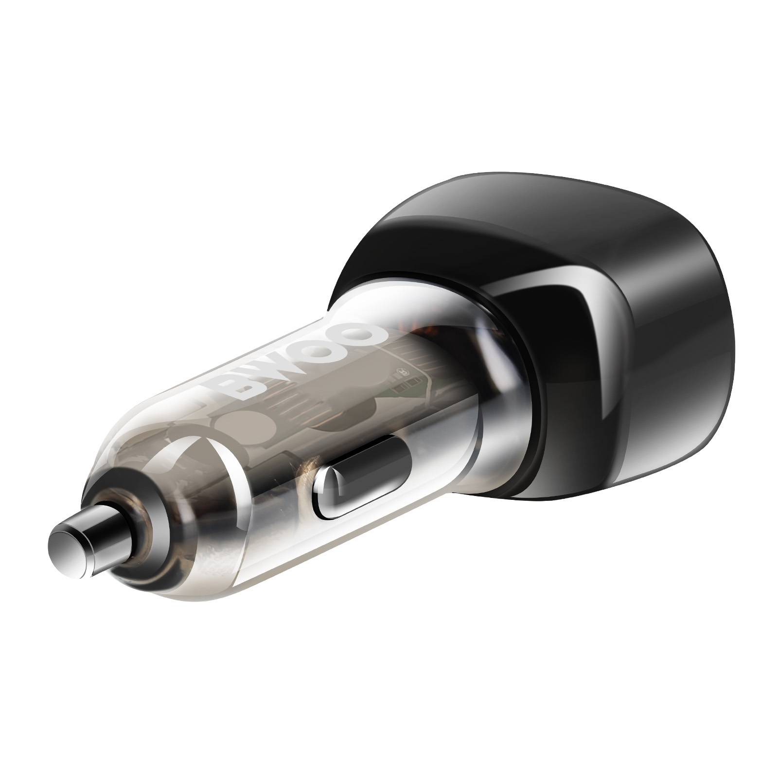 Chargeur Voiture USB-C 25W + USB 18W Charge Rapide Éclairage LED-3