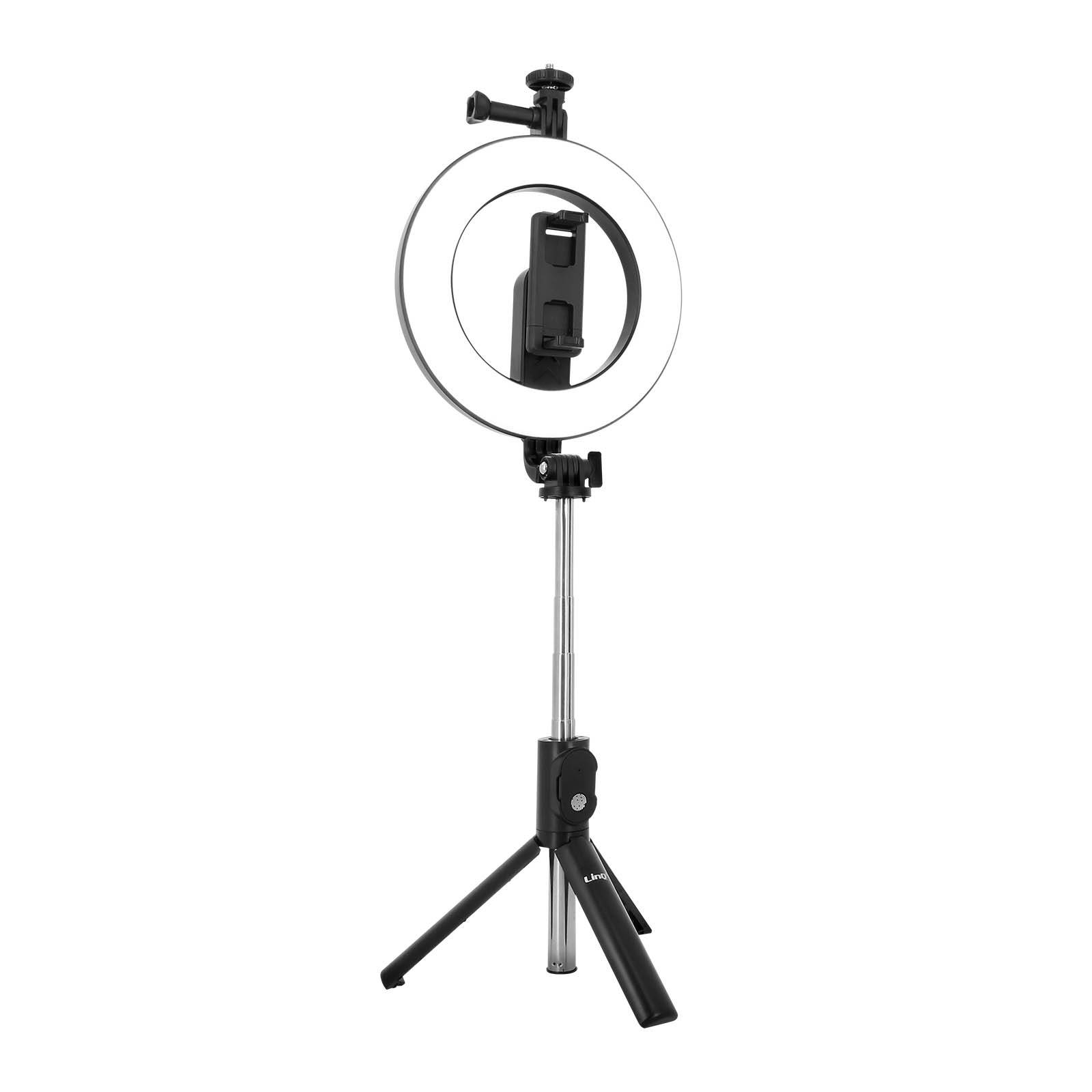 Perche Selfie Smartphone Ring Light Trépied Déclencheur Bluetooth-1