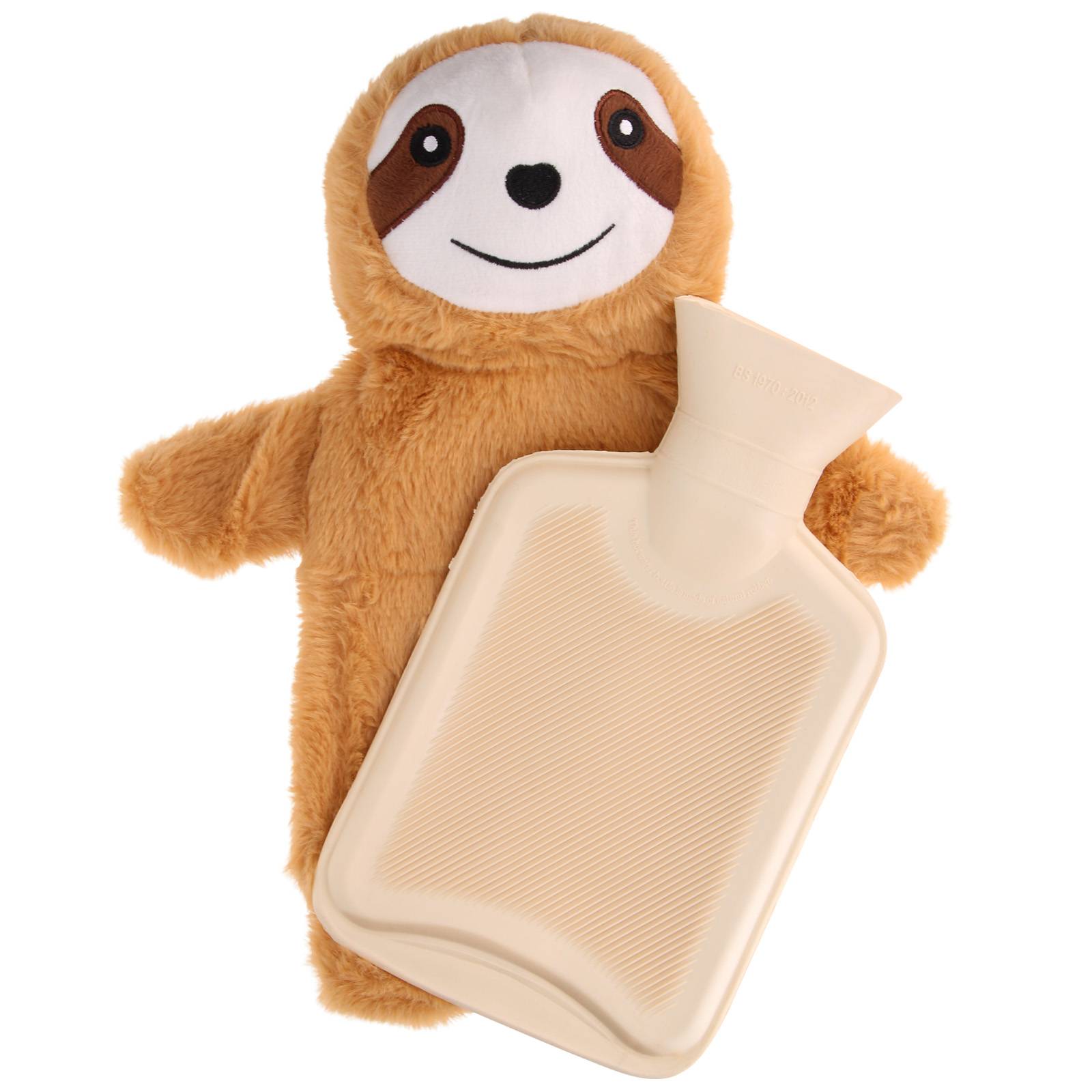 Bouillotte déhoussable en peluche Paresseux 750ml-0