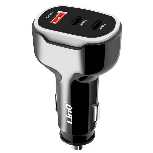Chargeur Allume Cigare 50W Double USB-C + USB Charge Rapide Compact