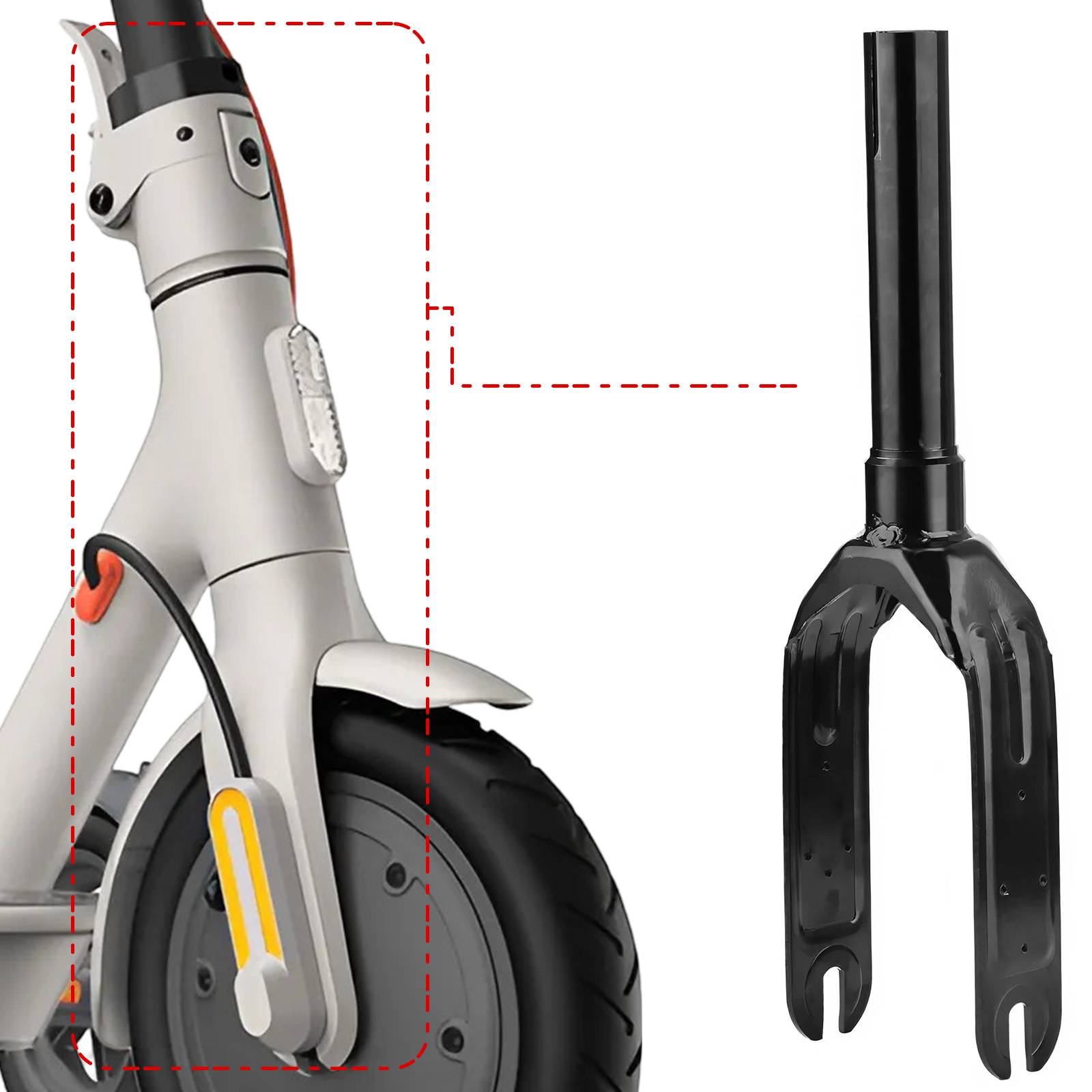 Fourche Avant pour Trottinette Xiaomi Mi 3-3