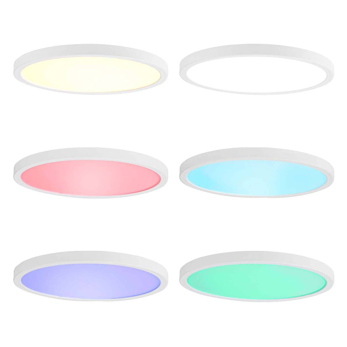 Plafonnier Intelligent Wi-Fi RVB Rond SmartLife 1800lm 6500k IP20-3