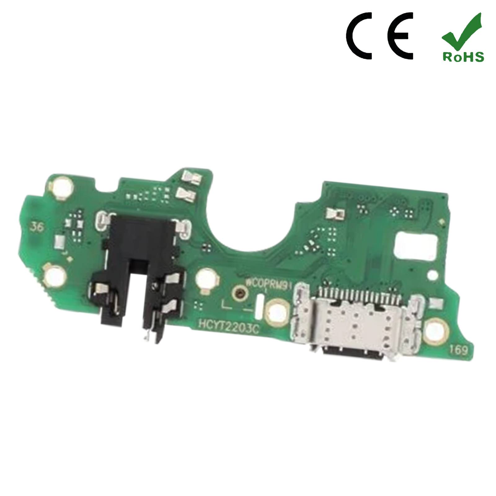 Connecteur de Charge pour Oppo A96 Entrée USB-C avec Micro et Prise Jack-3