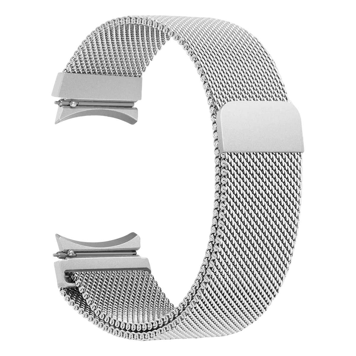 Bracelet pour Galaxy Watch 4/4 Classic/5/5 Pro/6/6 Classic Milanais Acier-0