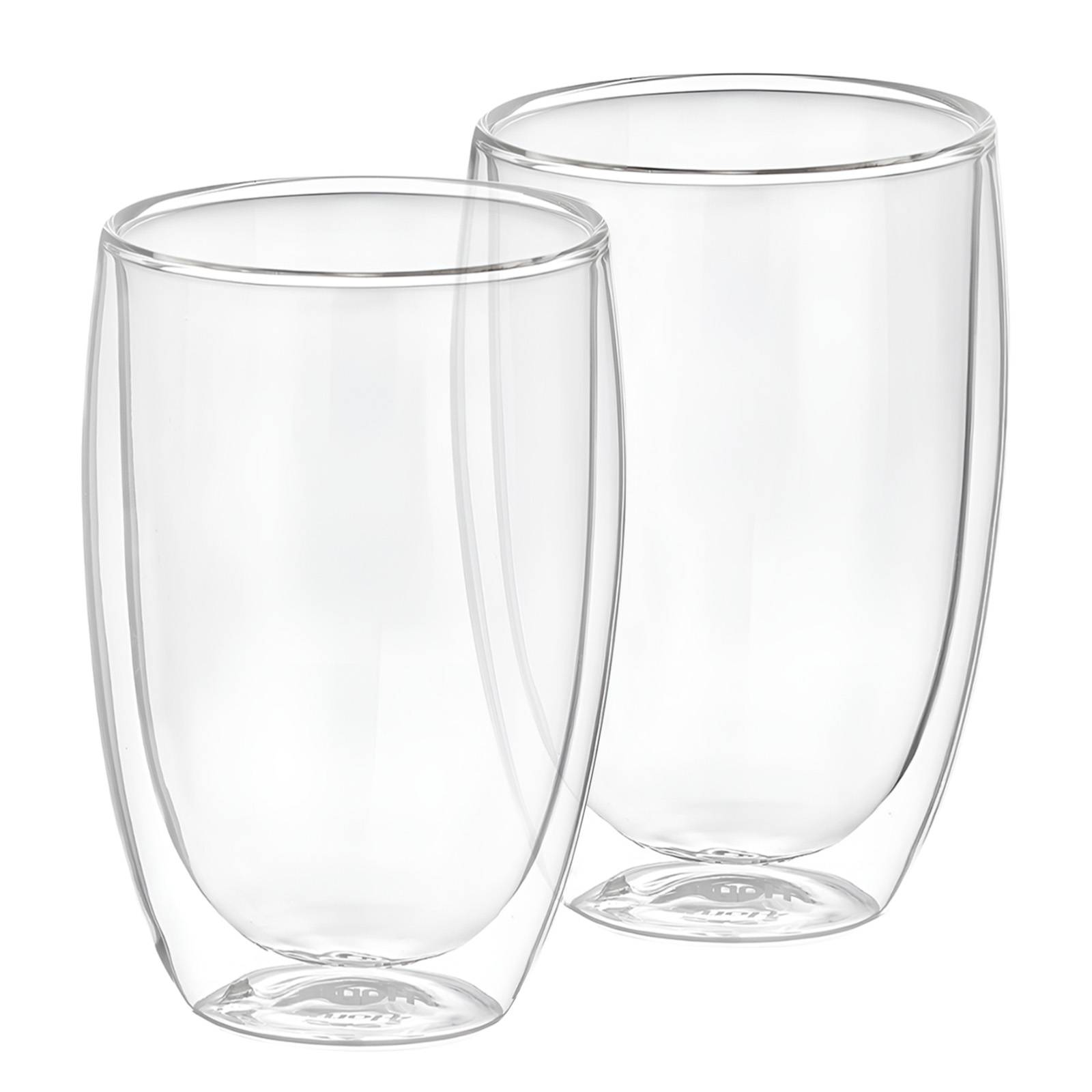 Lot 2 Verres pour Boissons Double Paroi 350ml en Verre Borosilicate-0