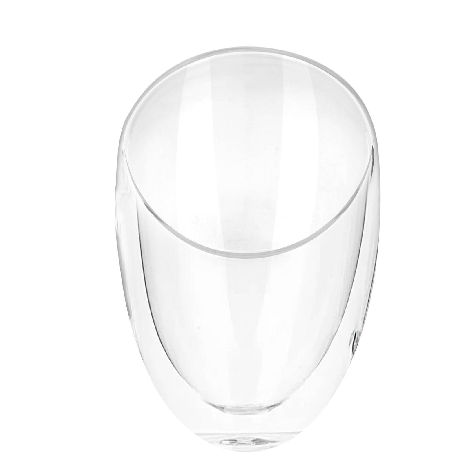 Lot 2 Verres pour Boissons Double Paroi 350ml en Verre Borosilicate-2