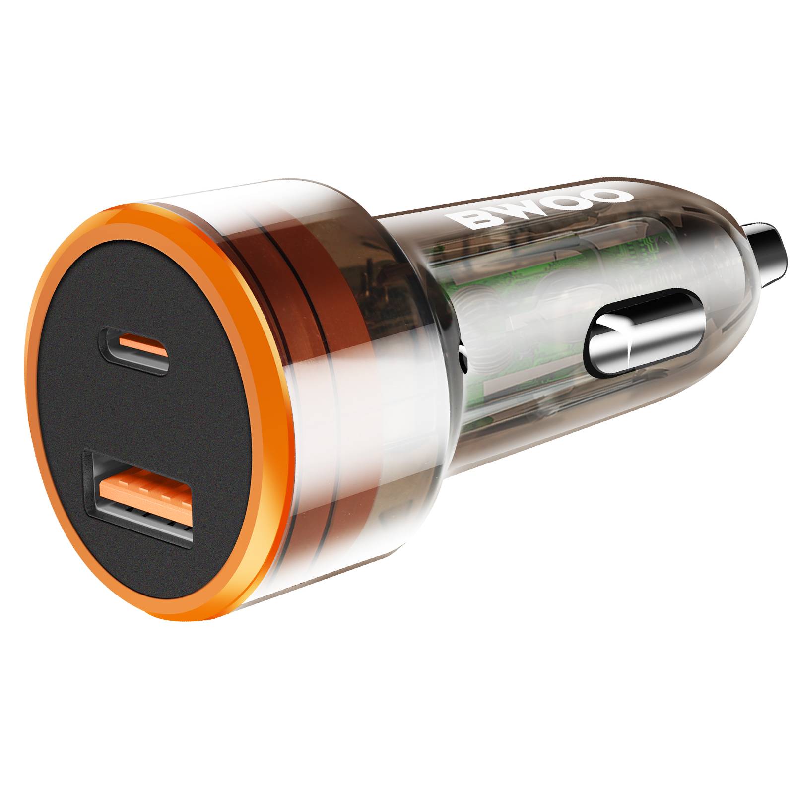 Chargeur Voiture 38W Double Port USB-C et USB Charge Rapide Compact-0