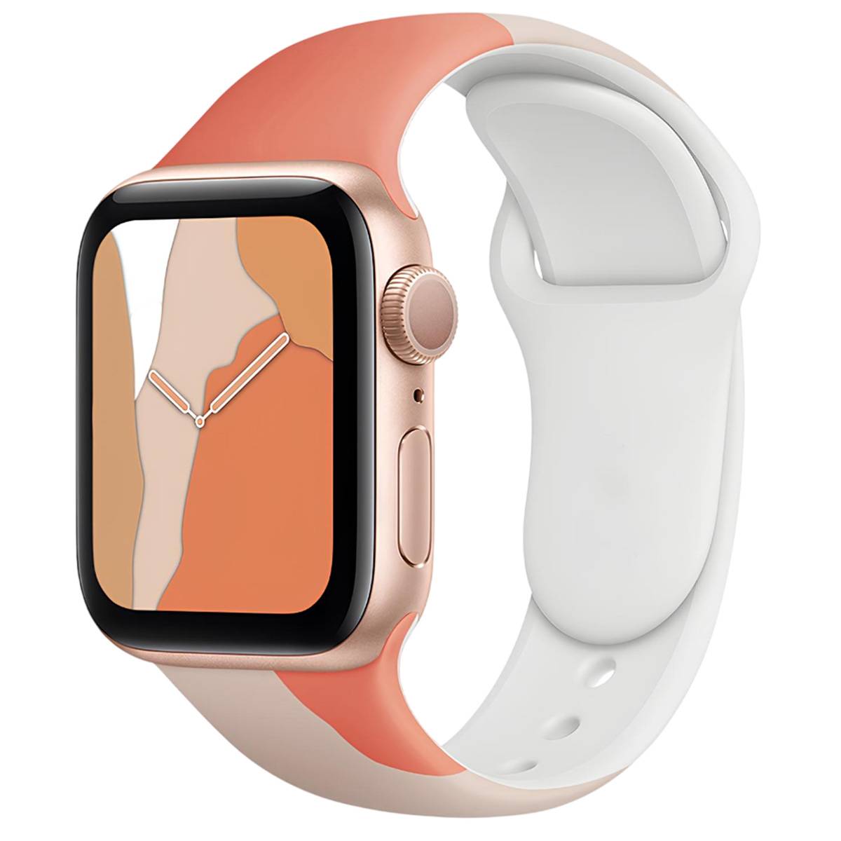 Bracelet pour Apple Watch 42/44/45mm en TPU Patchwork-0