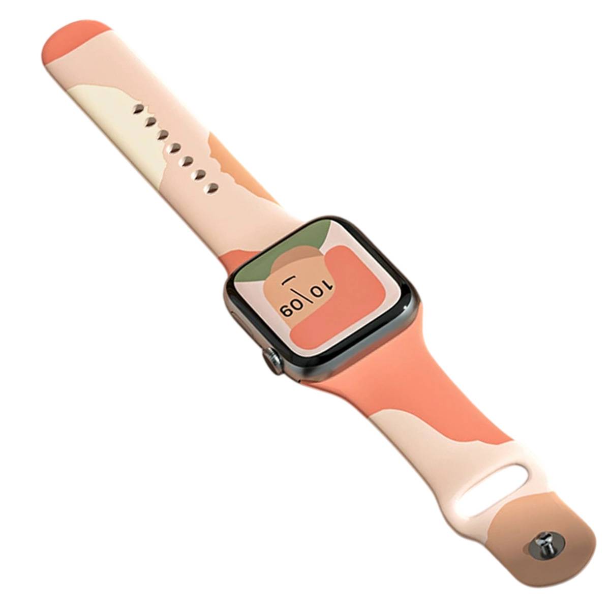 Bracelet pour Apple Watch 42/44/45mm en TPU Patchwork-1