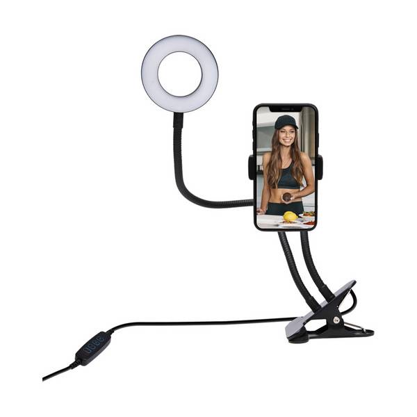 Kit Influence Anneau Lumineux Blanc avec Pince de Fixation
