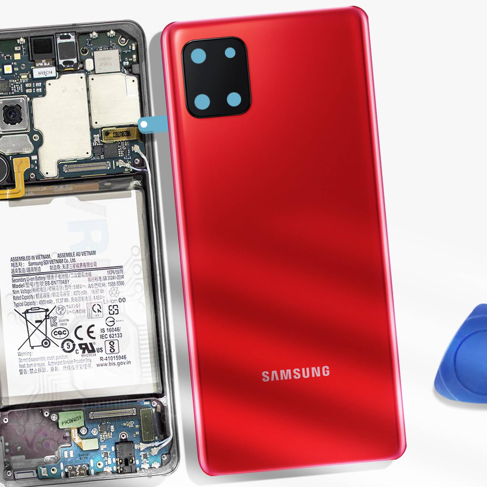 Cache Batterie officiel pour Samsung Note 10 Lite-4