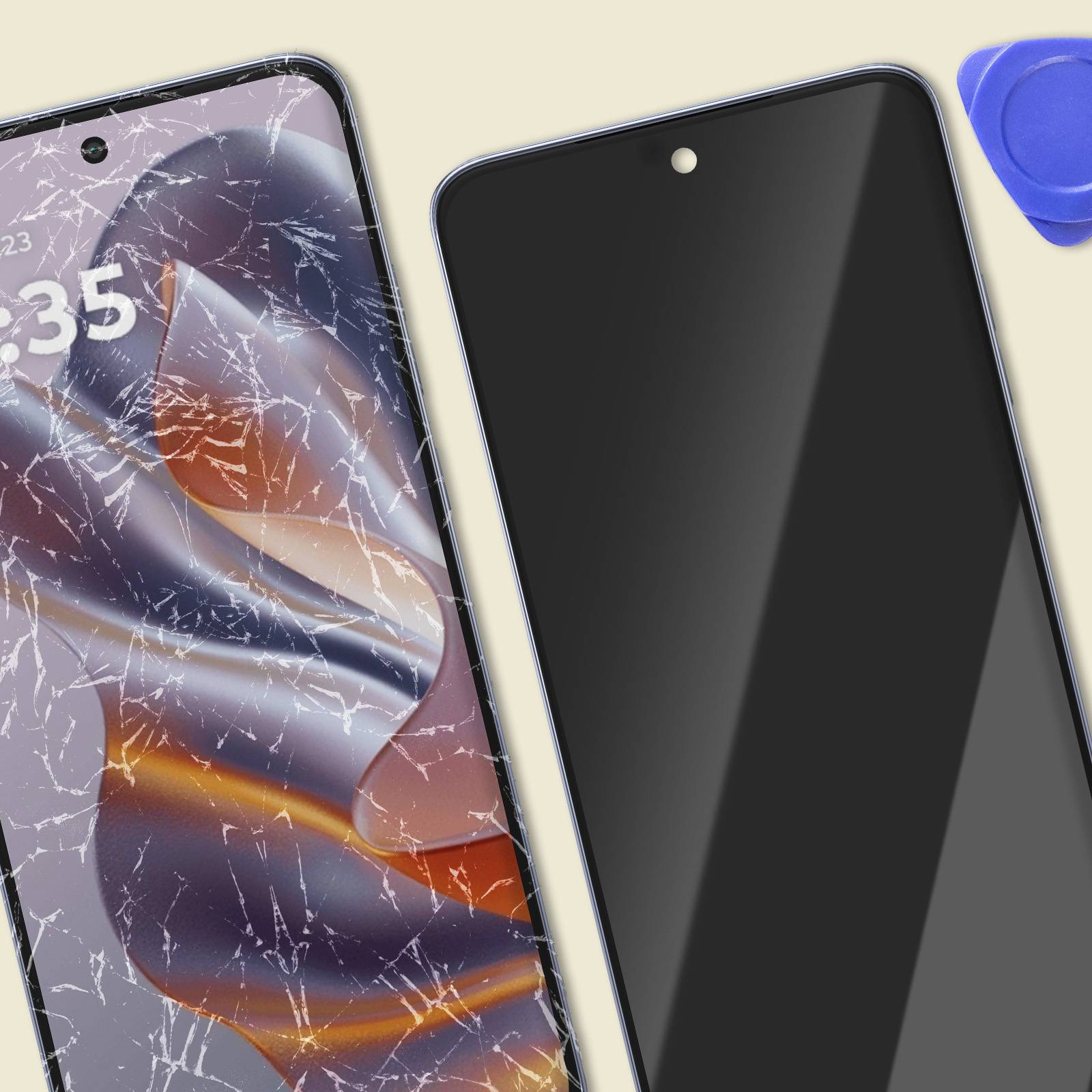 Écran pour Motorola Edge 50 Neo LCD + Vitre Tactile + Châssis Original-3