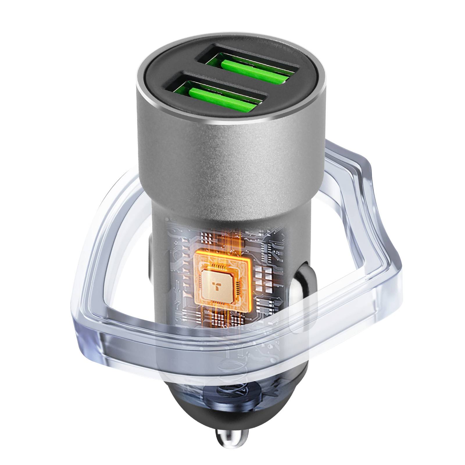 Chargeur Voiture Allume-Cigare Double Sortie USB 12W-2