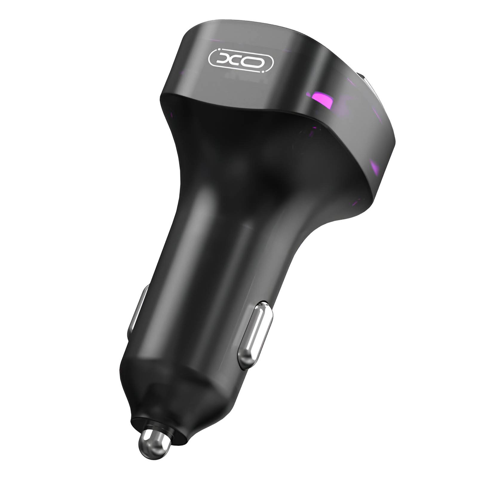 Emetteur FM Bluetooth Voiture avec Chargeur USB et USB C Rétroéclairé-1