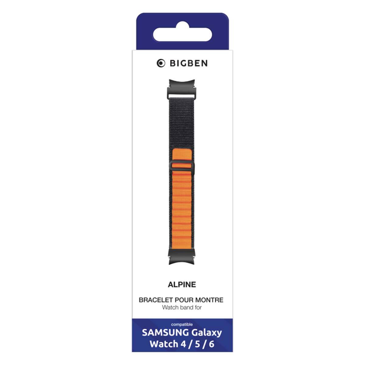 Bracelet pour Galaxy Watch 4/4 Classic/5/5 Pro/6/6 Classic Boucle alpine-3