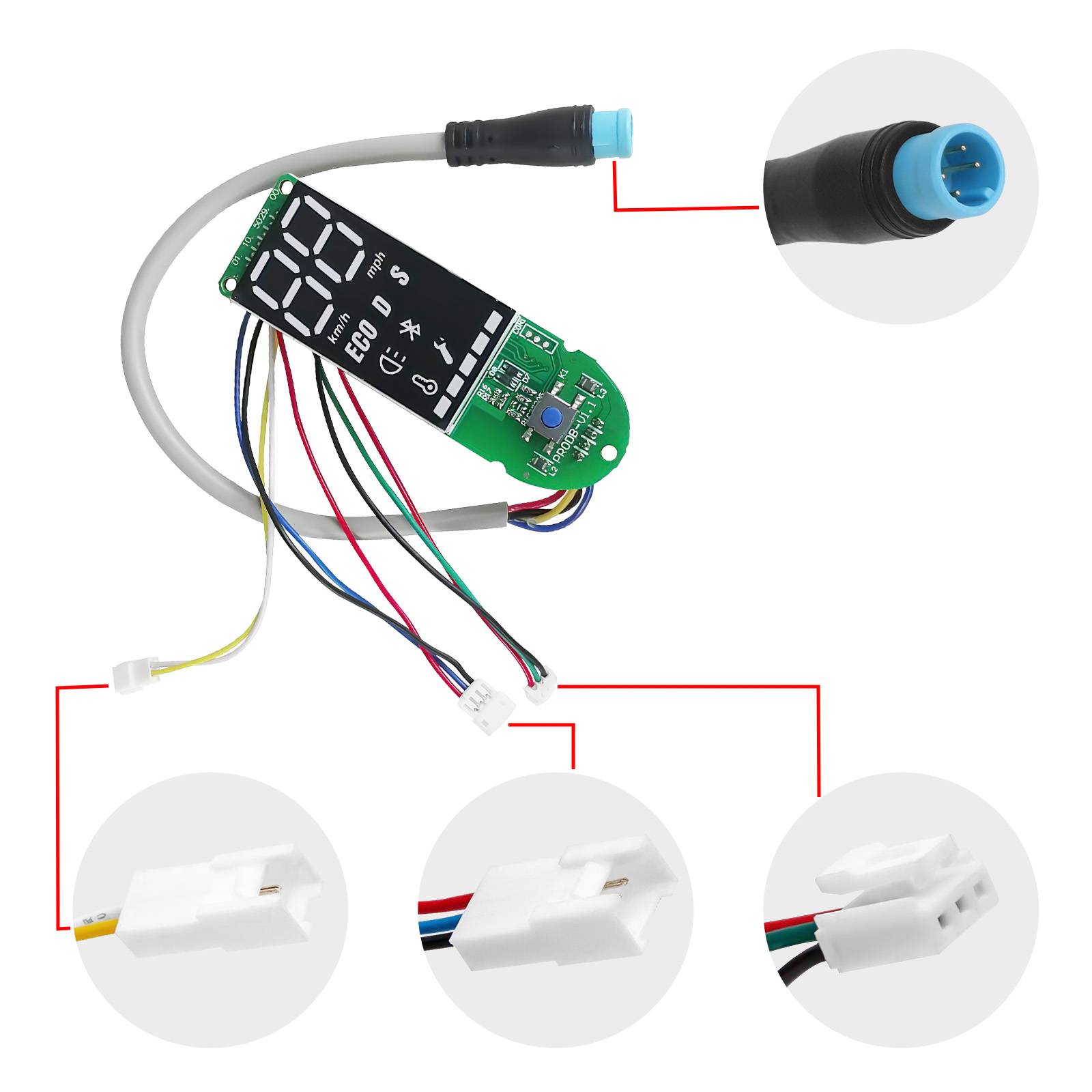 Tableau de Bord pour Xiaomi M365 Pro avec Couvercle de Protection-2