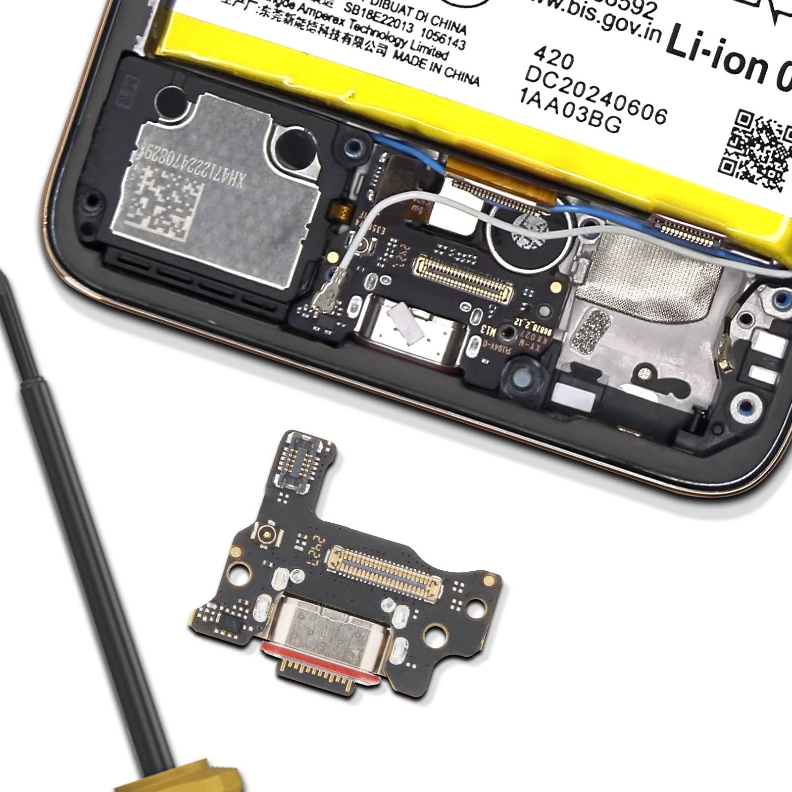 Connecteur de charge USB-C pour Motorola Edge 50 Neo Original-3