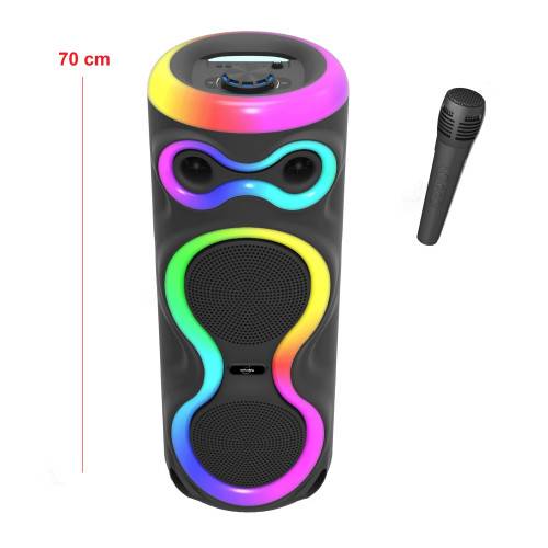 Enceinte lumineuse Bluetooth KARAOKE 1000W FIREBOOST-3