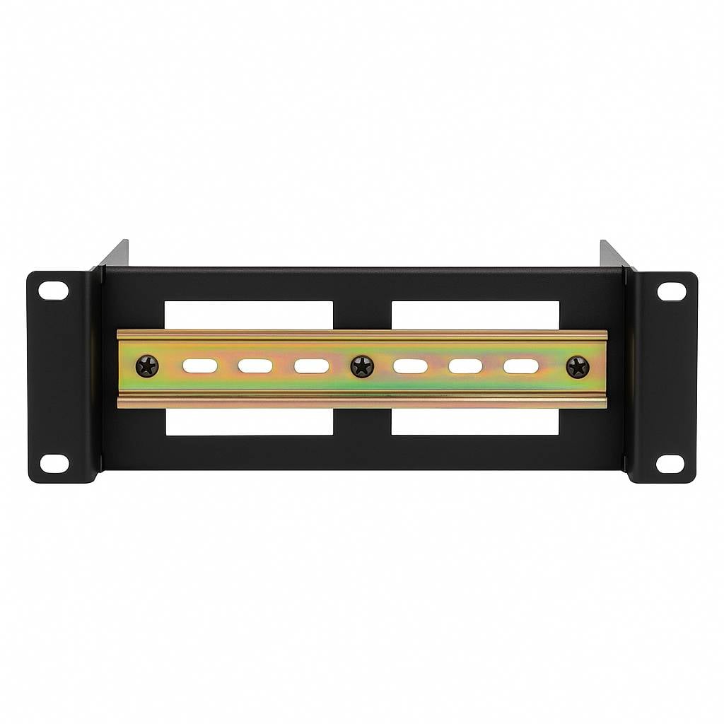 Danicom - Rail DIN 2U pour racks 10 pouces - réglable en profondeur-0