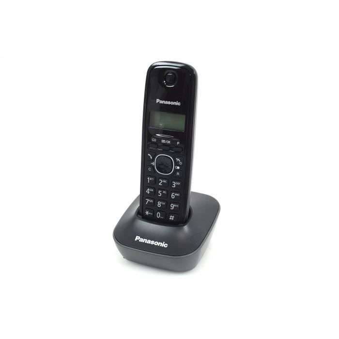 Téléphone Sans Fil Dect Noir Panasonic kxtg1611frh-1