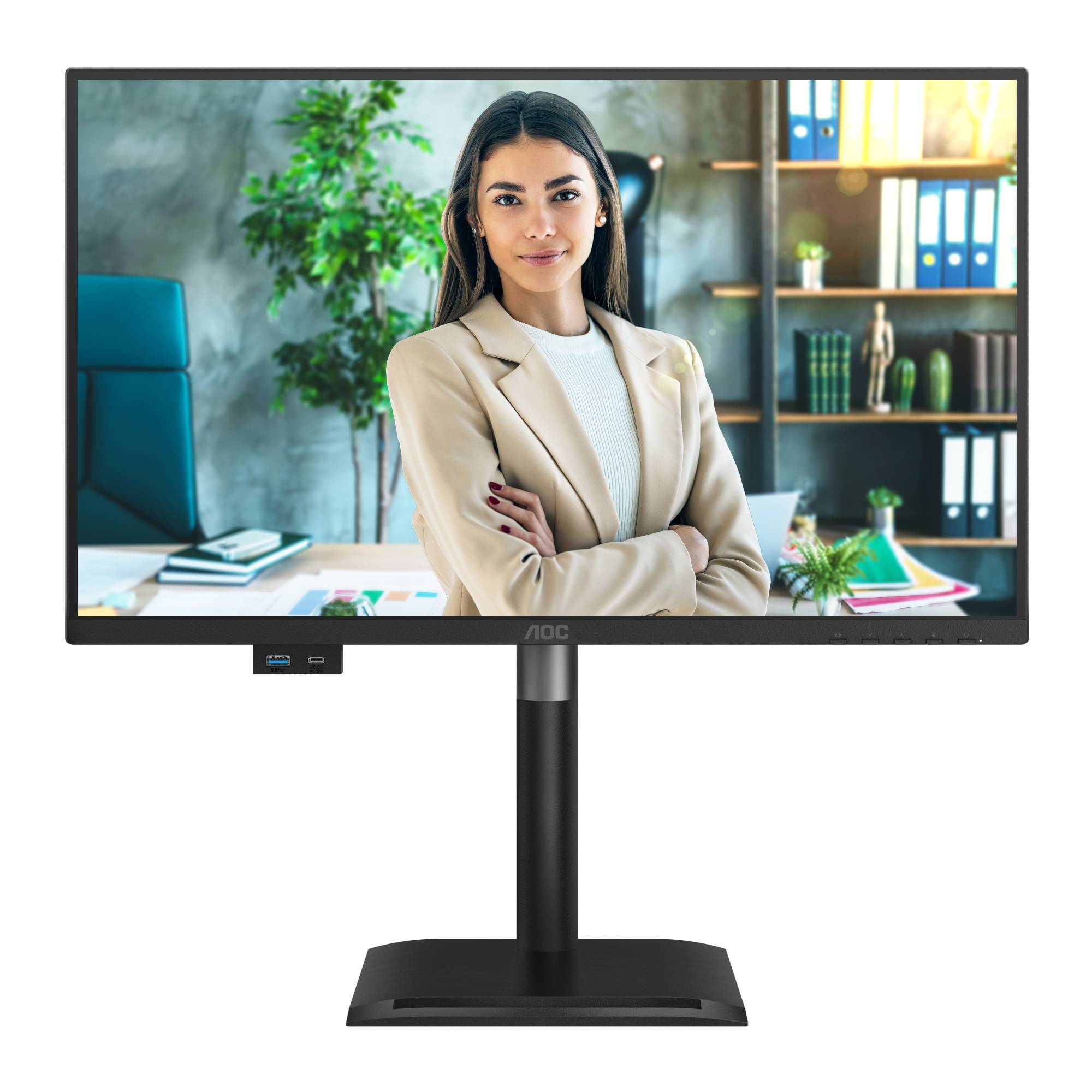 AOC 24P4U 23.8p FHD IPS 120Hz 4ms HDMI DP USB 3.2x4 Height-1