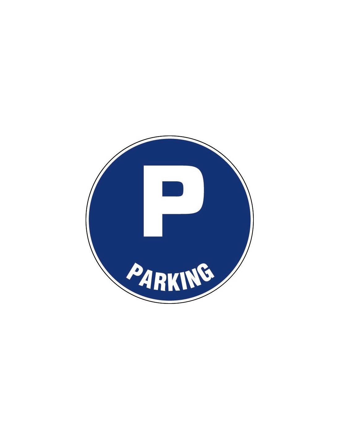 Disque Signalisation Parking D125 Signalisation Parking Durable Et Visible - Novap-0