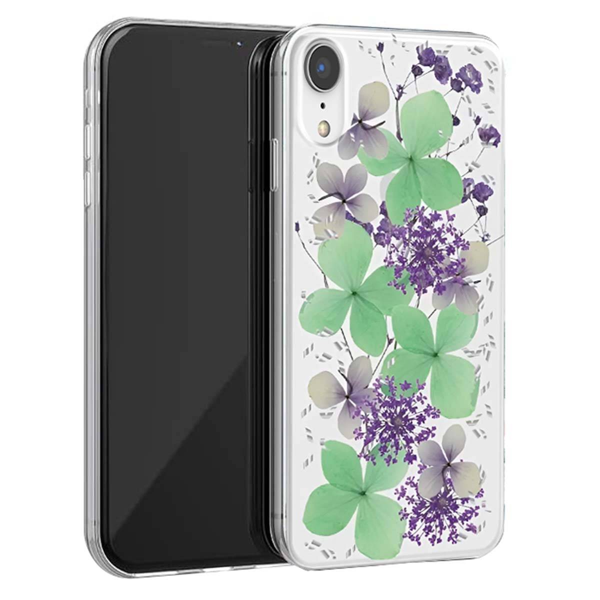 Coque pour iPhone XR Série Glam Hippie Chic au Décor Fleurs Naturelles-1