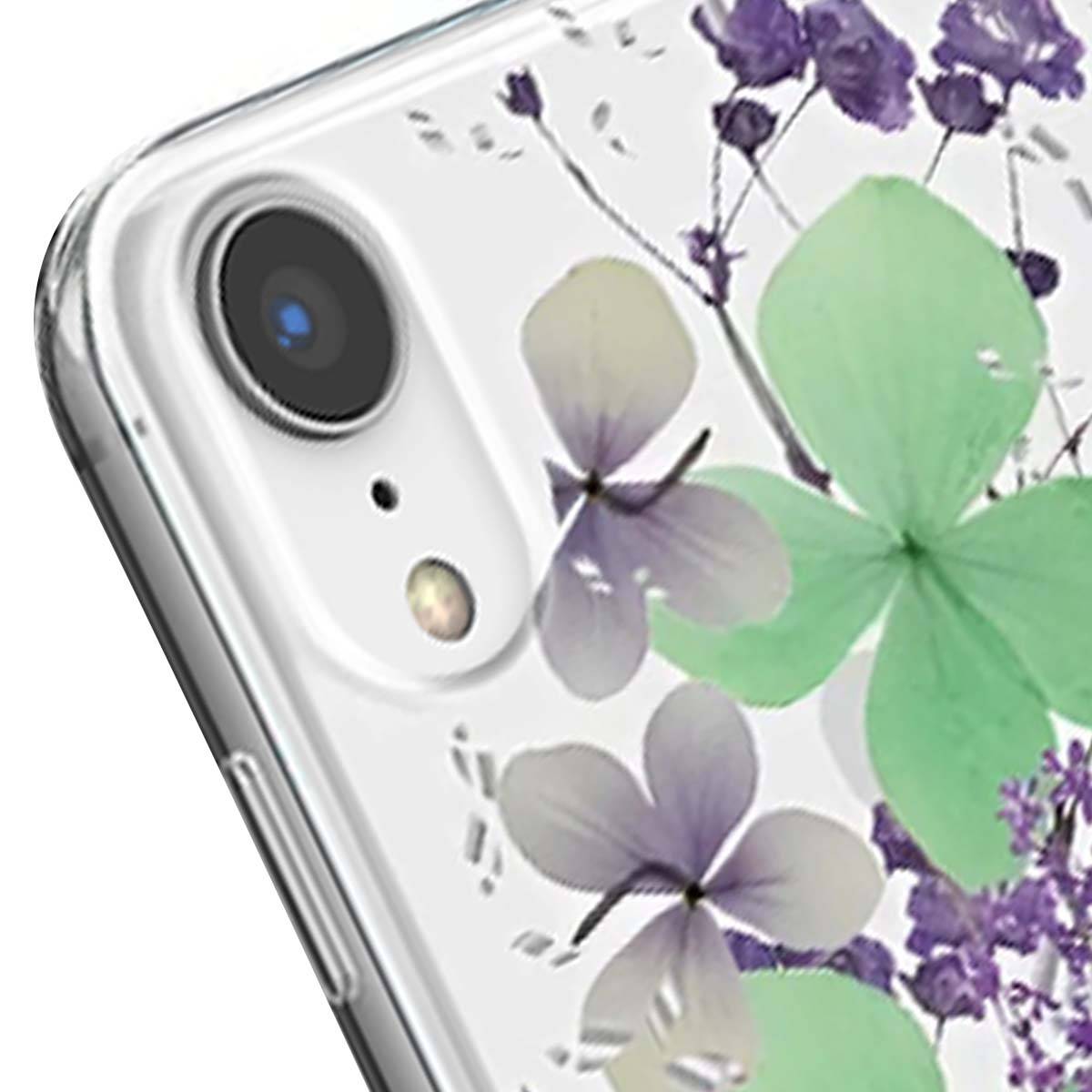 Coque pour iPhone XR Série Glam Hippie Chic au Décor Fleurs Naturelles-2