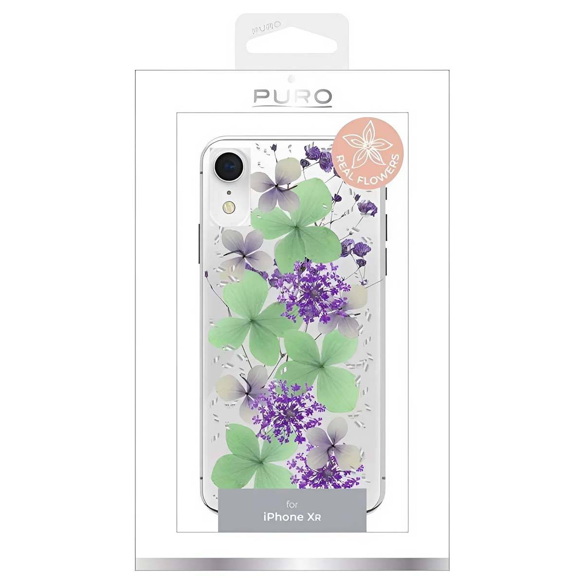 Coque pour iPhone XR Série Glam Hippie Chic au Décor Fleurs Naturelles-4