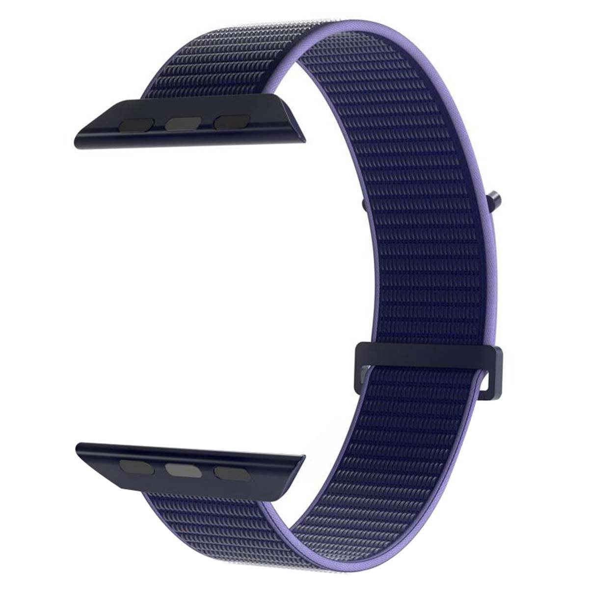 Bracelet pour Apple Watch 44-45-46-49mm Nylon Sport Ajustable et Respirant-0