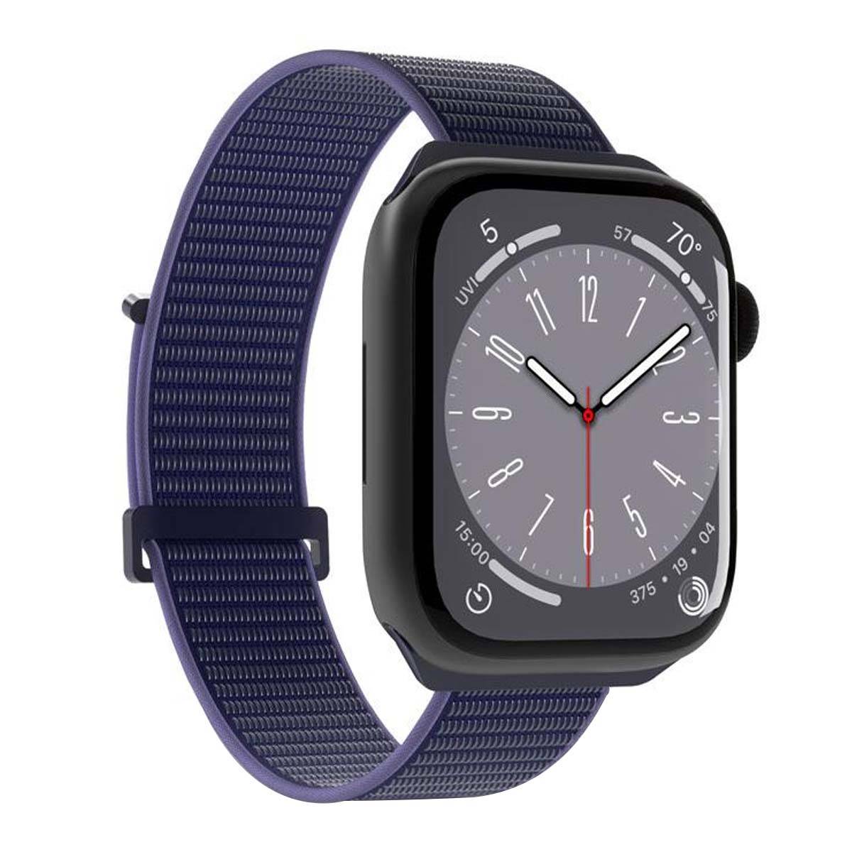 Bracelet pour Apple Watch 44-45-46-49mm Nylon Sport Ajustable et Respirant-2