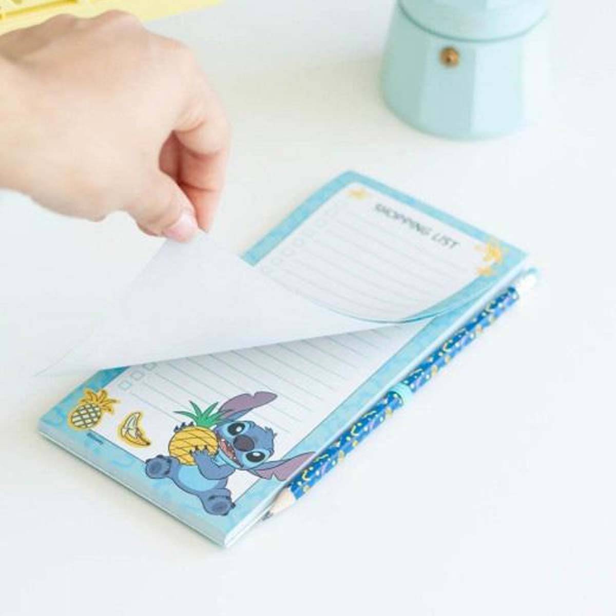 Bloc-notes pour Frigo avec Aimant et Crayon Modèle Stitch-3